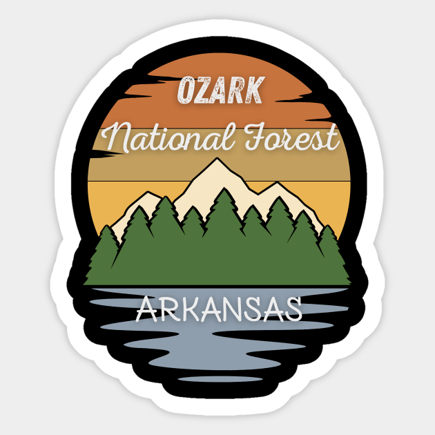 Ozark National Forest Arkansas - National Forest - Sticker | TeePublic